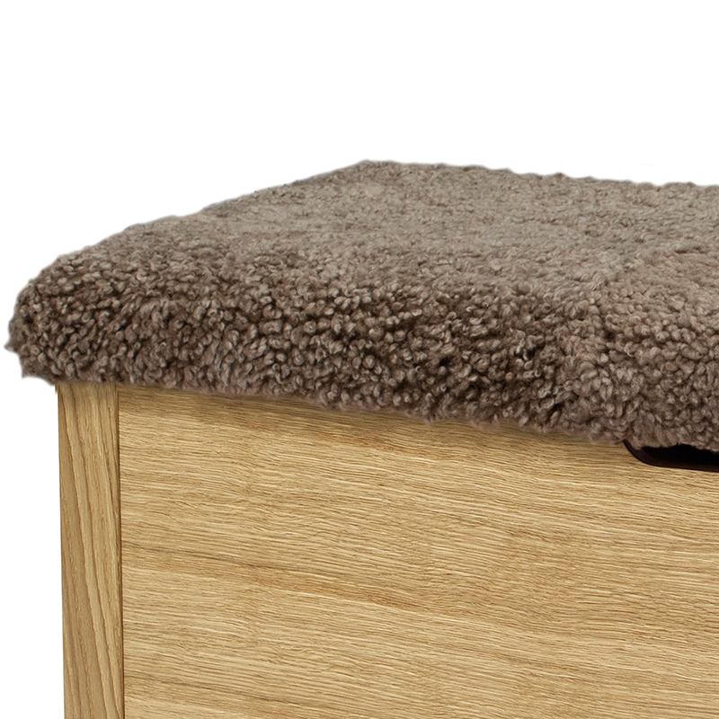 KLINTE Klädsel 45 cm äkta fårskinn beige